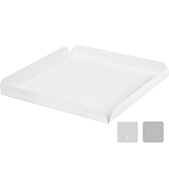 Square Tray with Cardboard Edges